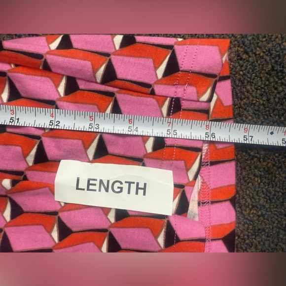 Diane Von Furstenberg Target Collared Sleeveless Pink Geo Jumpsuit Size Med. - Picture 6 of 9